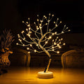 LED Bonsai Tree Lamp with Adjustable Branches and Warm Fairy Lights - Image 1