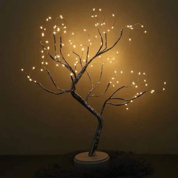 LED Bonsai Tree Lamp with Adjustable Branches and Warm Fairy Lights - Image 4