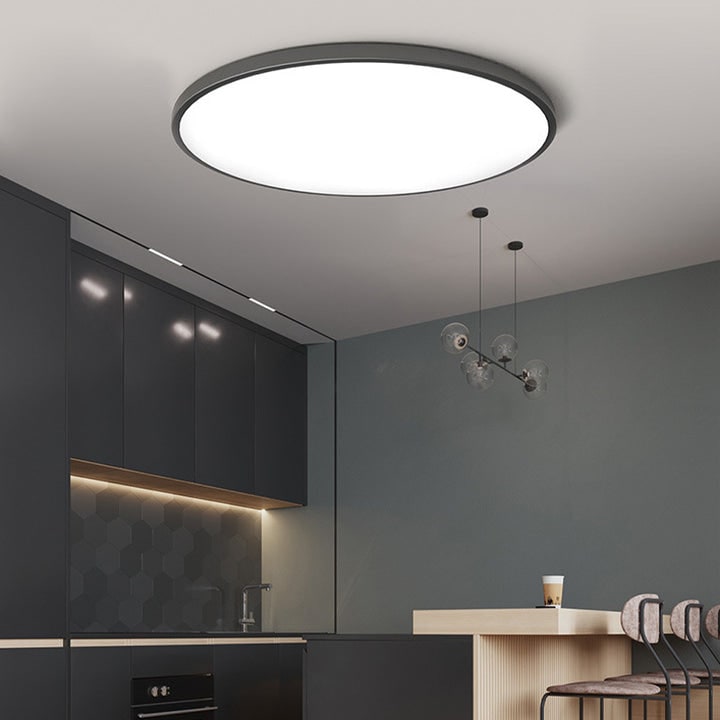 LED Ceiling Light Fixture with Flush Mount Design and Bright Modern Round Illumination - Image 2