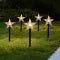 LED Christmas Lights Outdoor Star Pathway with Warm White Glow Set of 5 pieces - Image 9