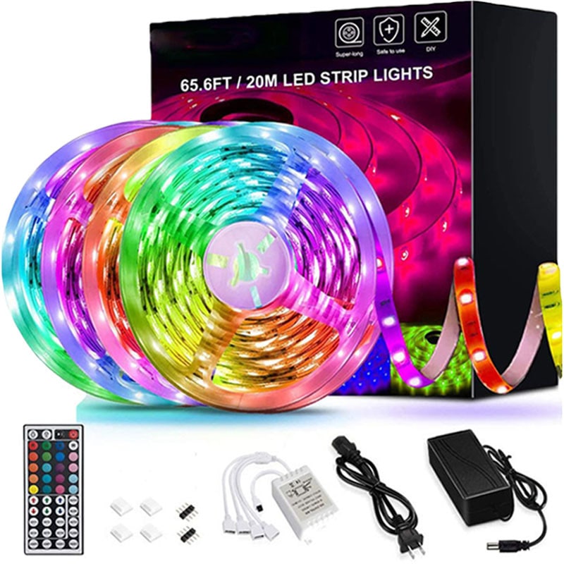 LED Strip Lights Rgb with Remote Control for Christmas Decoration and Under Cabinet Lighting - Image 1