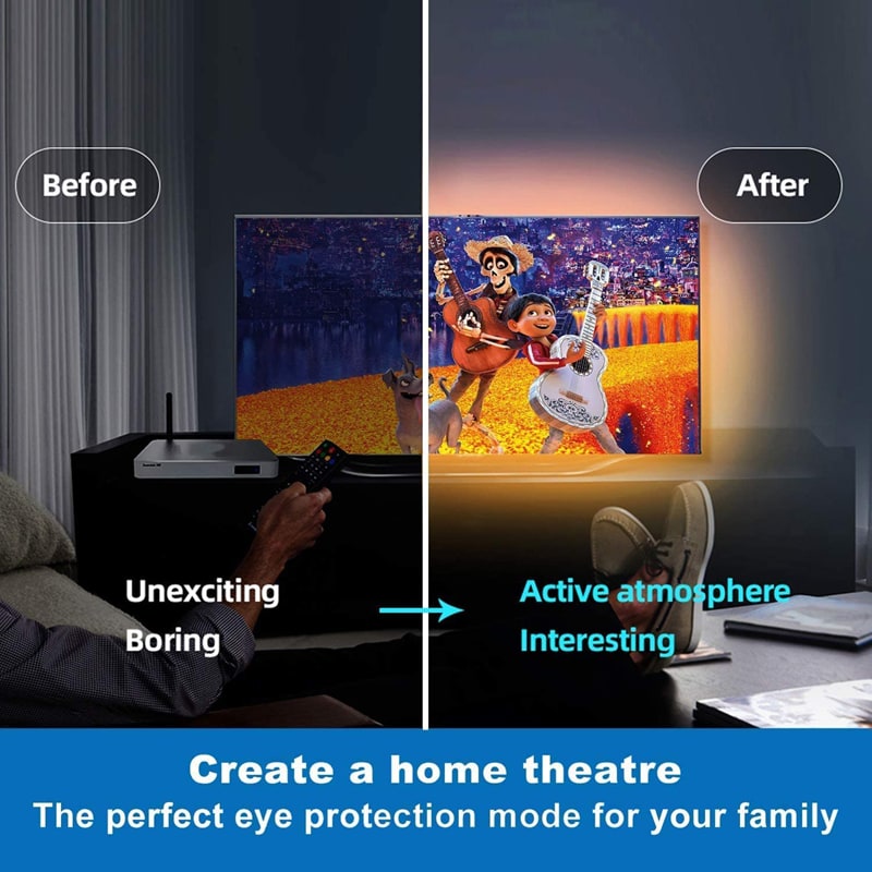 LED Strip Lights Rgb with Remote Control for Christmas Decoration and Under Cabinet Lighting - Image 4