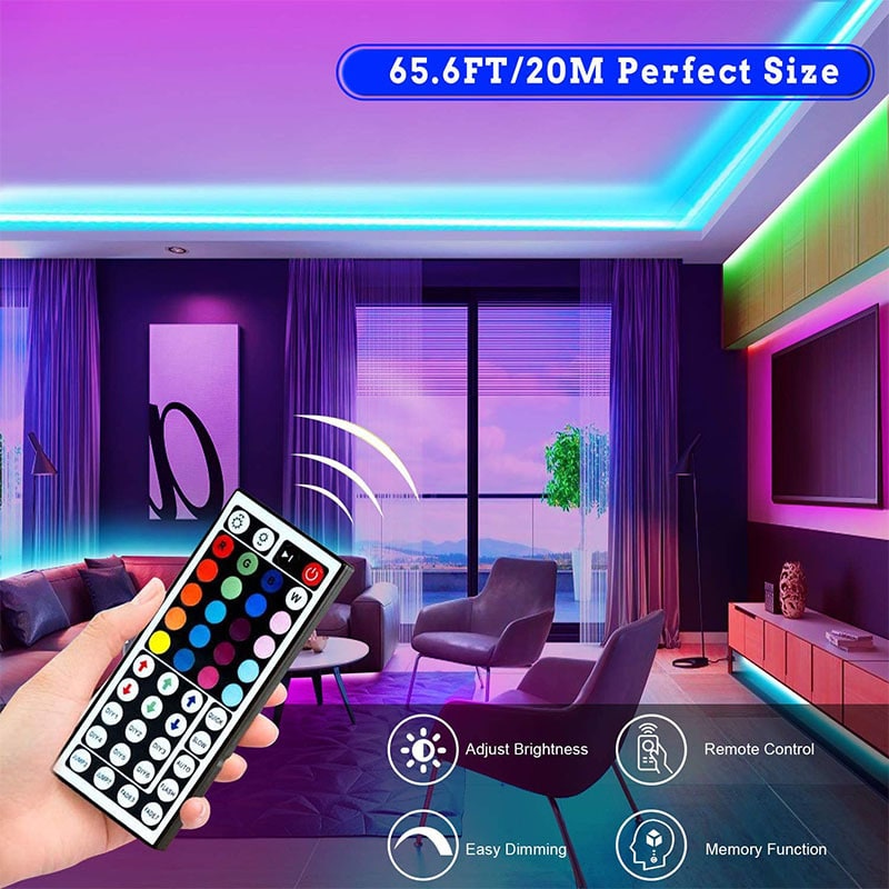 LED Strip Lights Rgb with Remote Control for Christmas Decoration and Under Cabinet Lighting - Image 9