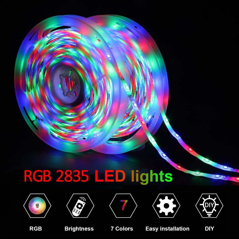 LED Strip Lights with Remote Rgb Flexible USB Under Cabinet Lamp Outdoor - Image 2