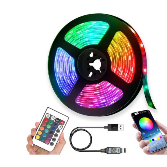 LED Strip Lights with Remote Rgb Flexible USB Under Cabinet Lamp Outdoor - Image 3