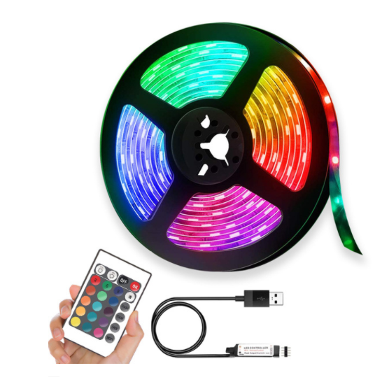 LED Strip Lights with Remote Rgb Flexible USB Under Cabinet Lamp Outdoor - Image 7