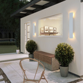 LED Wall Sconce with Up and Down Outdoor Lighting and Slim Rectangular Design - Image 1