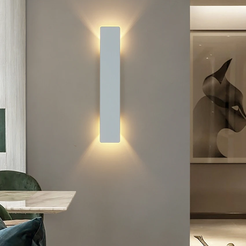 LED Wall Sconce with Up and Down Outdoor Lighting and Slim Rectangular Design - Image 5
