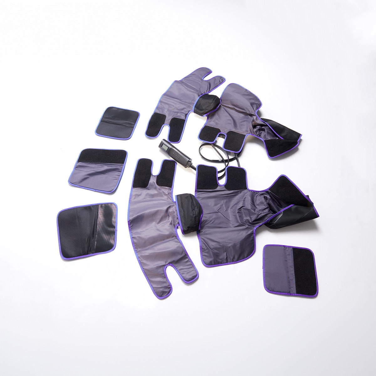 Leg Massager with Compression Sleeve and Machine for Foot Calf Wraps with Heat and Remote Control - Image 3