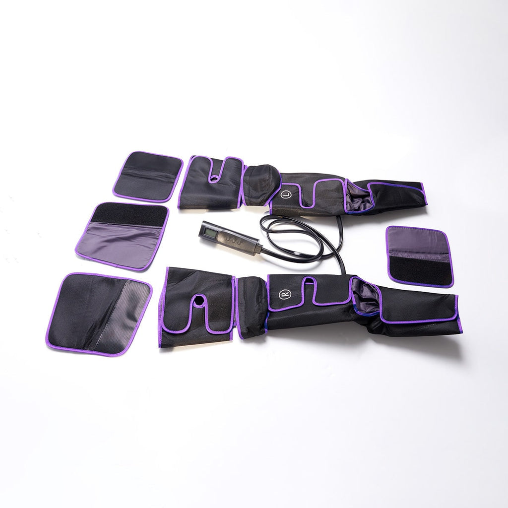 Leg Massager with Compression Sleeve and Machine for Foot Calf Wraps with Heat and Remote Control - Image 4