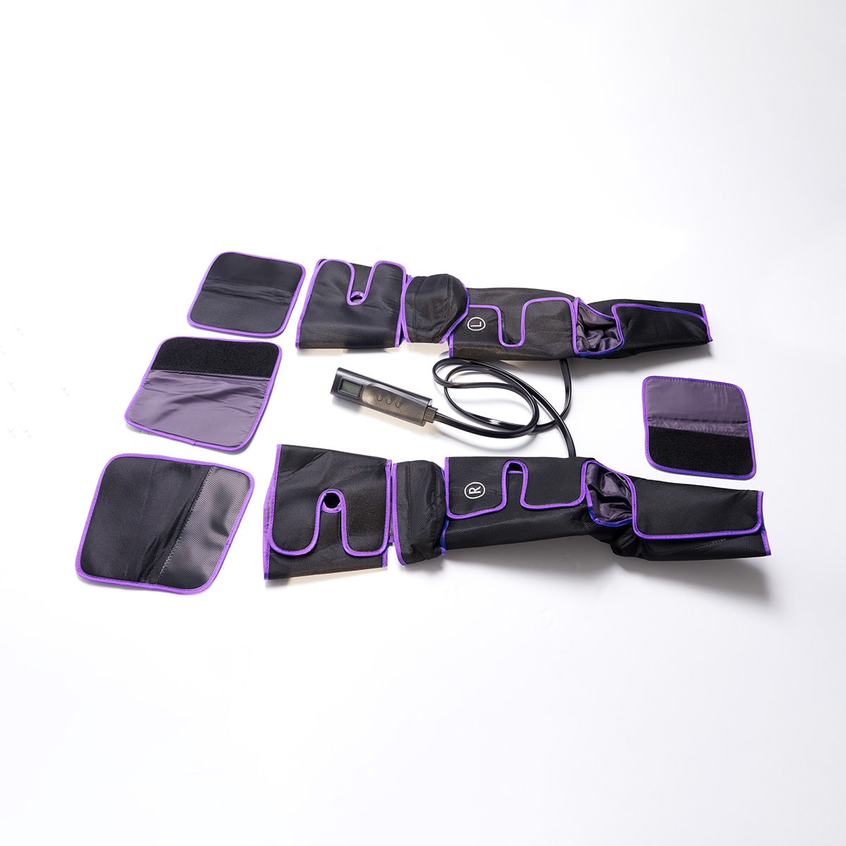 Leg Massager with Compression Sleeve and Machine for Foot Calf Wraps with Heat and Remote Control - Image 4