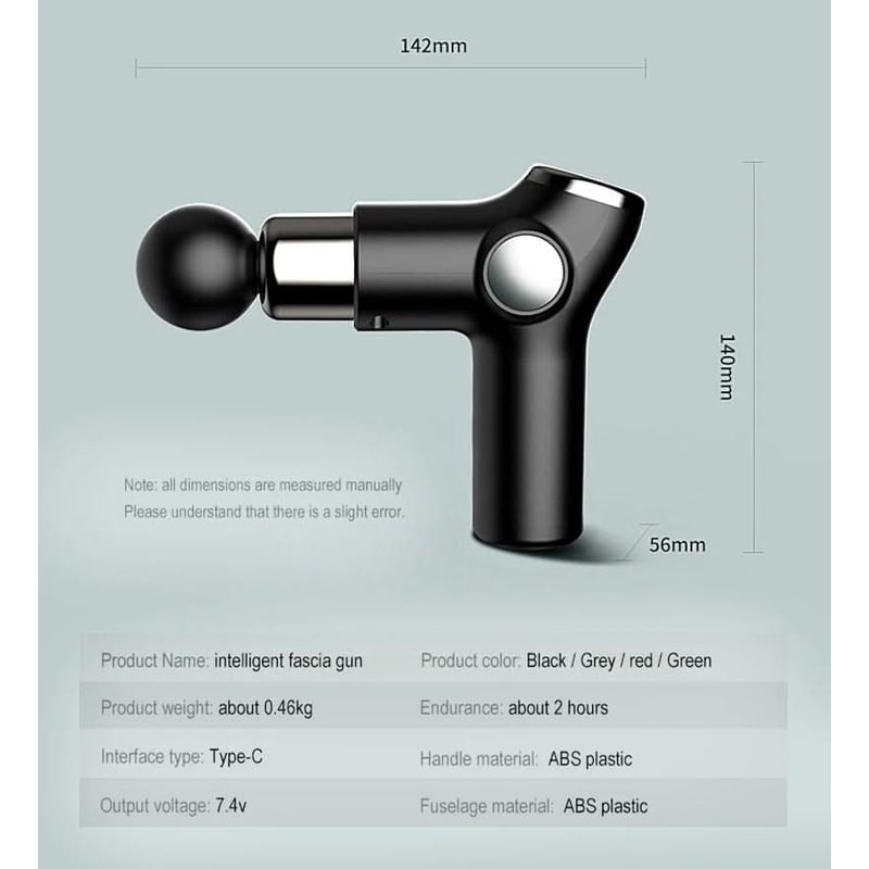 Lightweight Portable Handheld Compact Massage Gun Rechargeable Digital Screen Wireless - Image 11