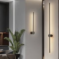 Linear Wall Sconce Modern LED Warm White Indirect Backlit Metal Minimalist Matte Black - Image 4