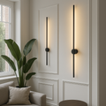 Linear Wall Sconce Modern LED Warm White Indirect Backlit Metal Minimalist Matte Black - Image 7