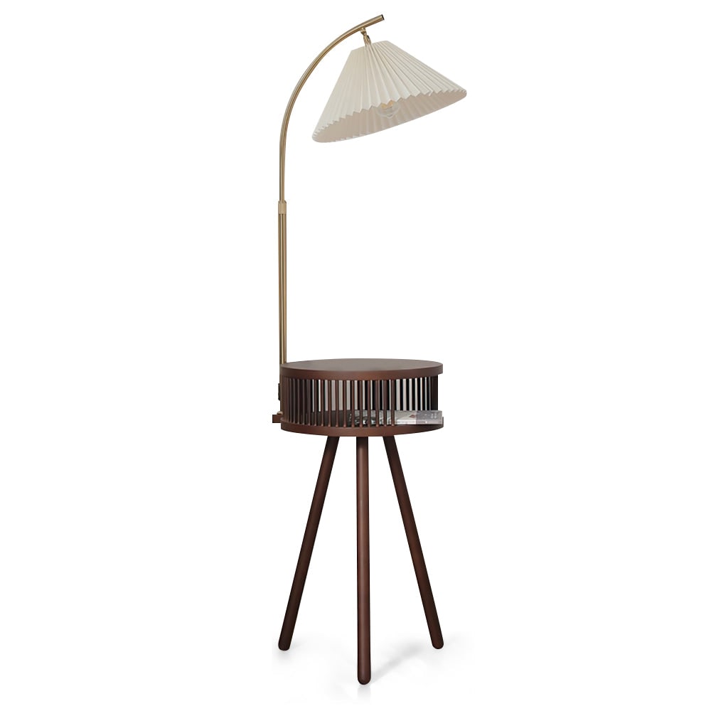 Living Room Floor Lamp Arc Floor Lamp Wooden Adjustable - Image 1