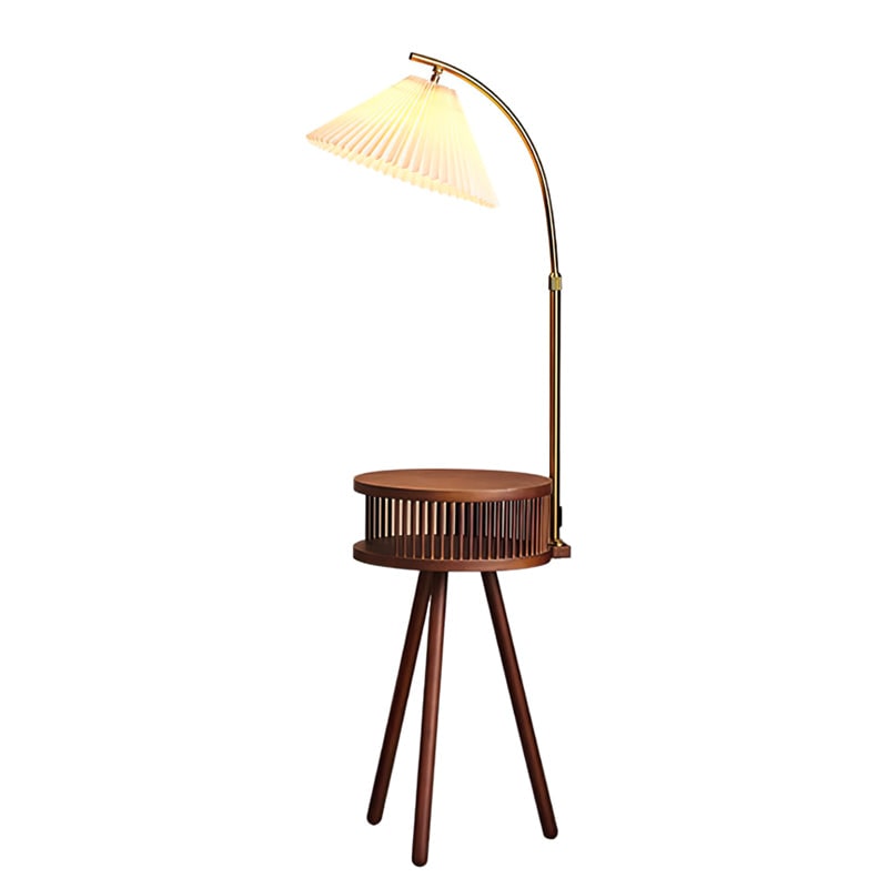 Living Room Floor Lamp Arc Floor Lamp Wooden Adjustable - Image 12