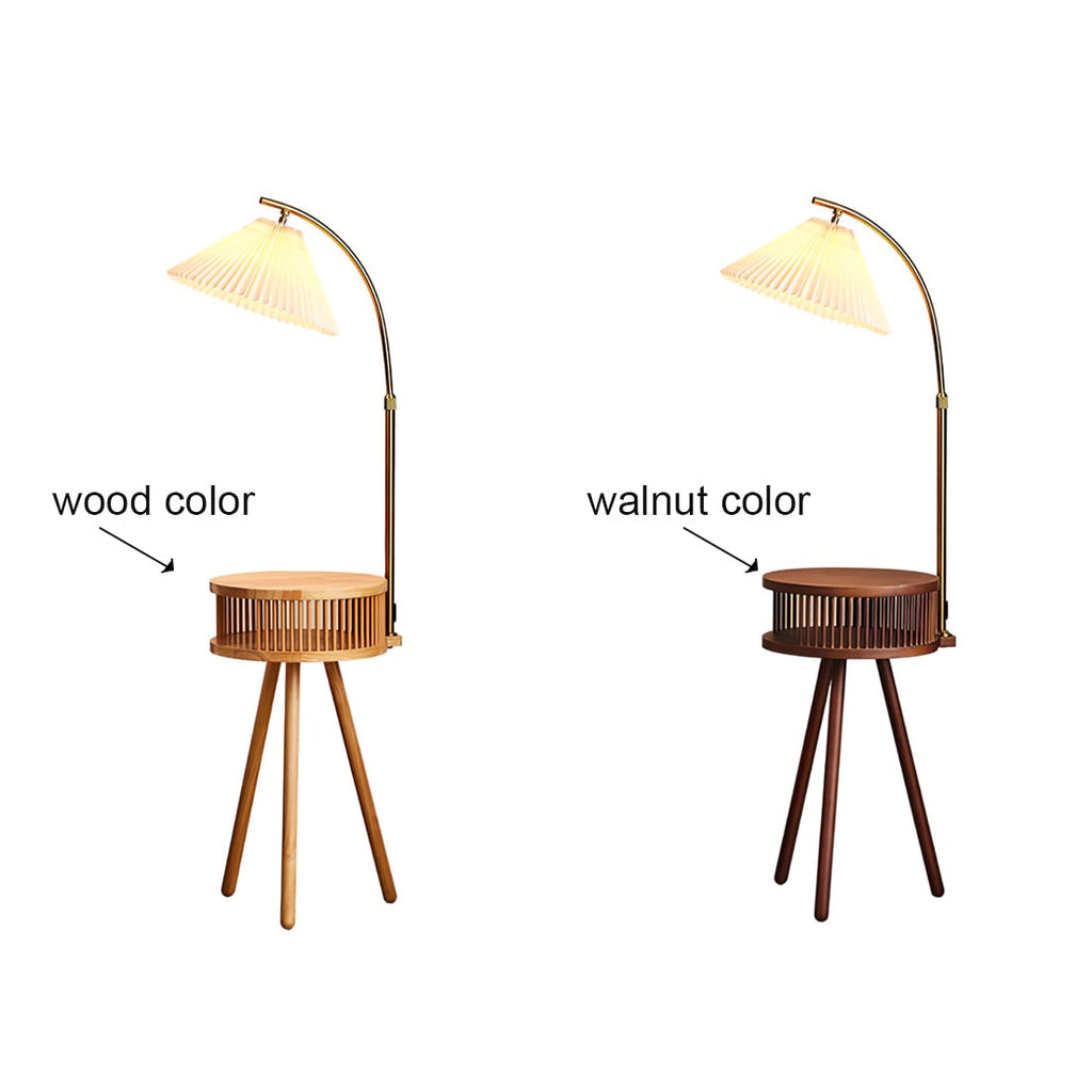 Living Room Floor Lamp Arc Floor Lamp Wooden Adjustable - Image 14
