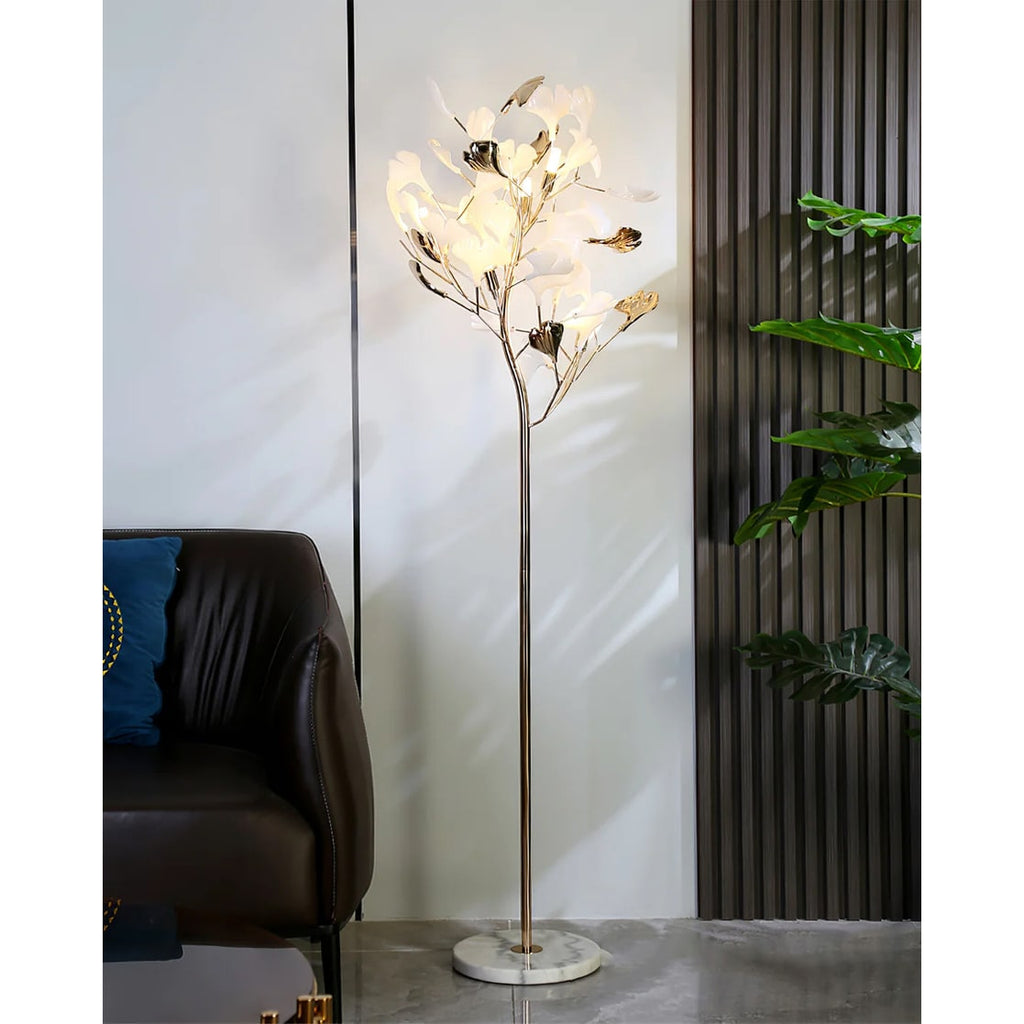 Living Room Floor Lamp Modern Floor Lamp Floral Design Decorative - Image 13