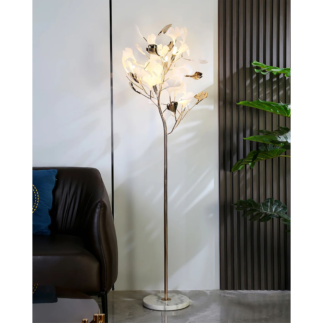 Living Room Floor Lamp Modern Floor Lamp Floral Design Decorative - Image 13