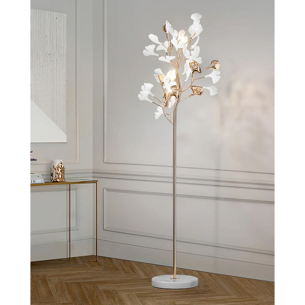 Living Room Floor Lamp Modern Floor Lamp Floral Design Decorative - Image 3