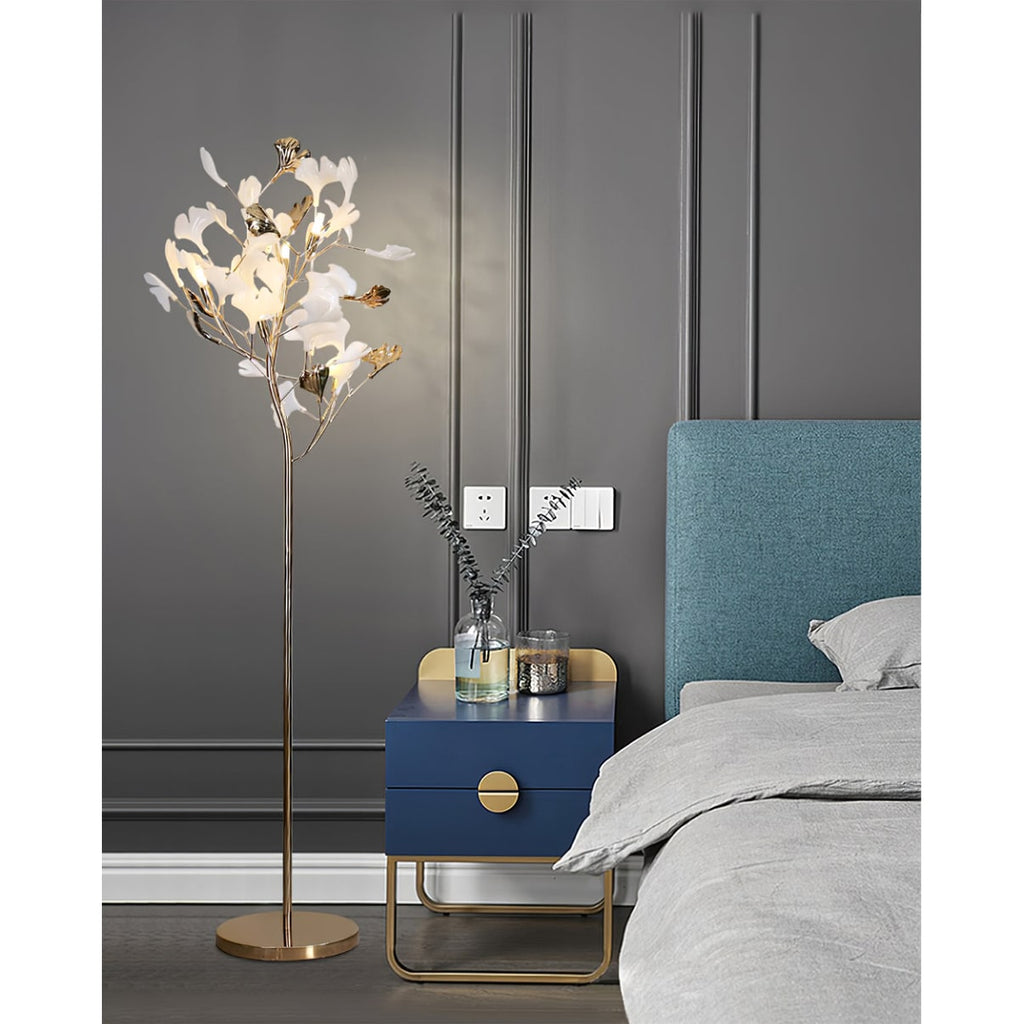 Living Room Floor Lamp Modern Floor Lamp Floral Design Decorative - Image 5