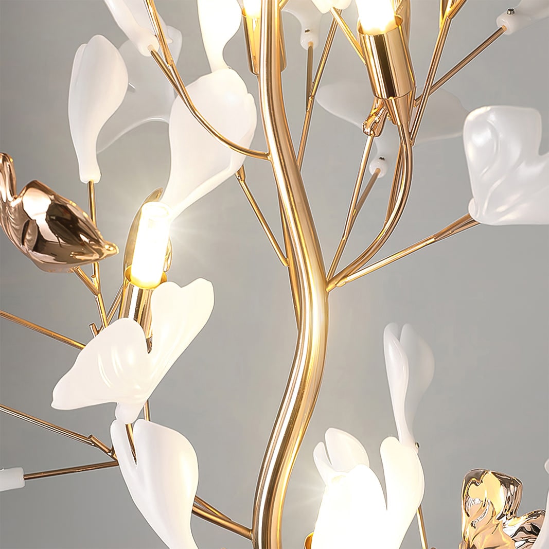 Living Room Floor Lamp Modern Floor Lamp Floral Design Decorative - Image 7