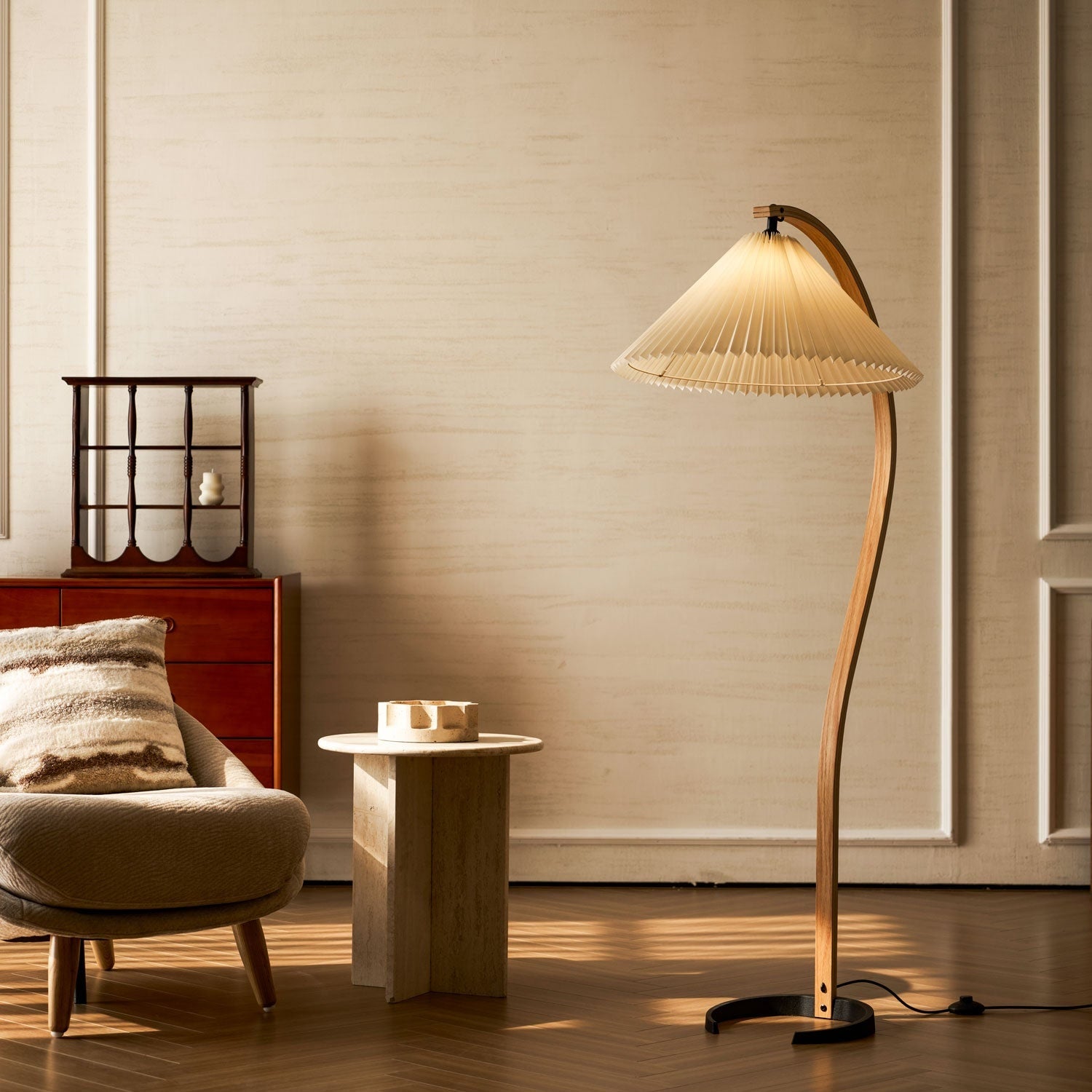 Living Room Floor Lamp Modern Floor Lamp Wooden Decorative - Image 23