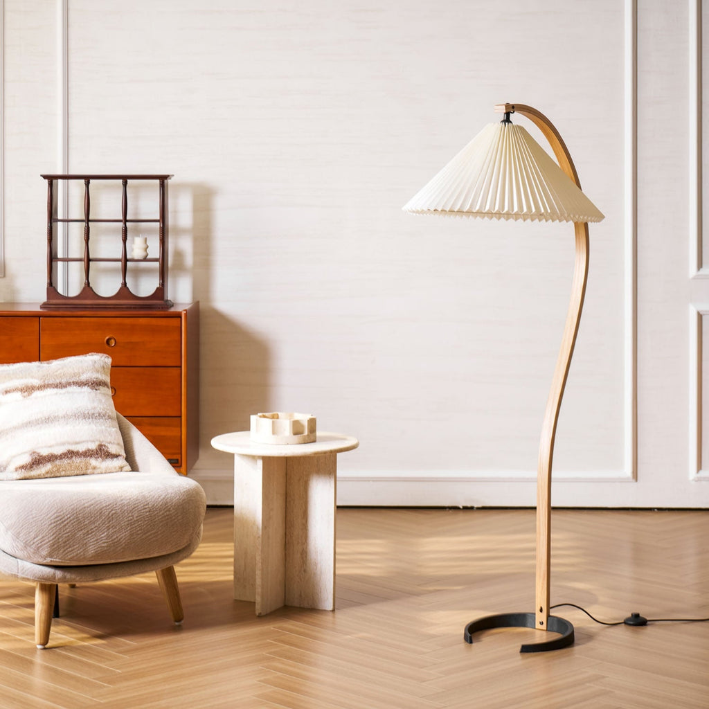 Living Room Floor Lamp Modern Floor Lamp Wooden Decorative - Image 3