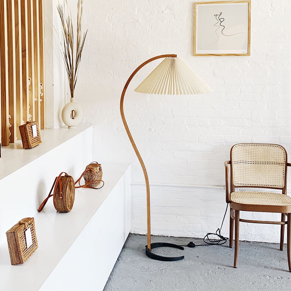 Living Room Floor Lamp Modern Floor Lamp Wooden Decorative - Image 7