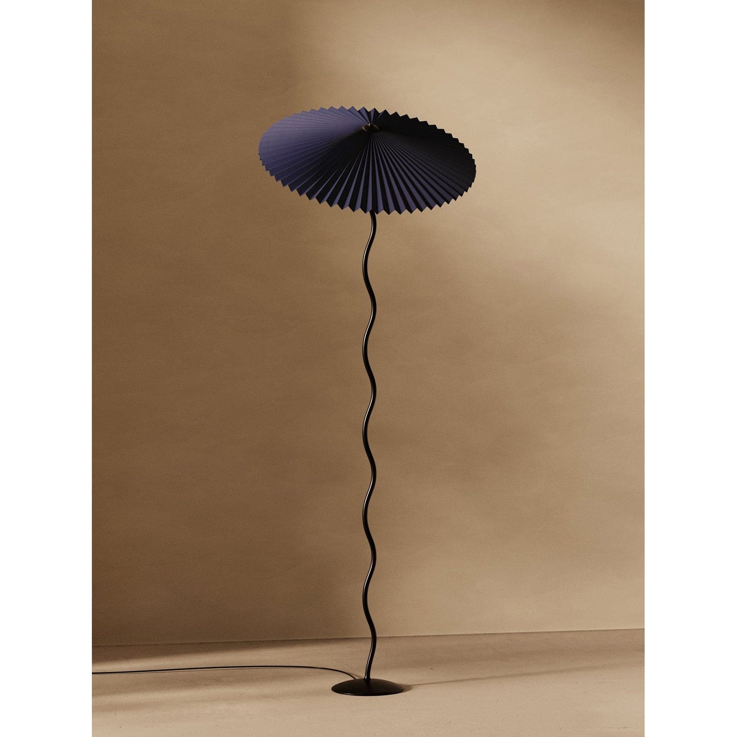 Living Room Floor Lamp Modern Floor Lamp Wooden Pleated Wooden Base - Image 25