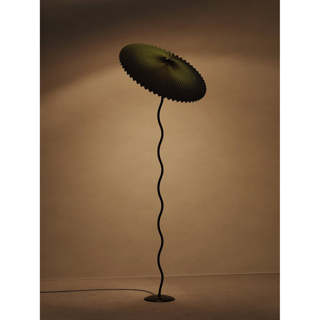 Living Room Floor Lamp Modern Floor Lamp Wooden Pleated Wooden Base - Image 26