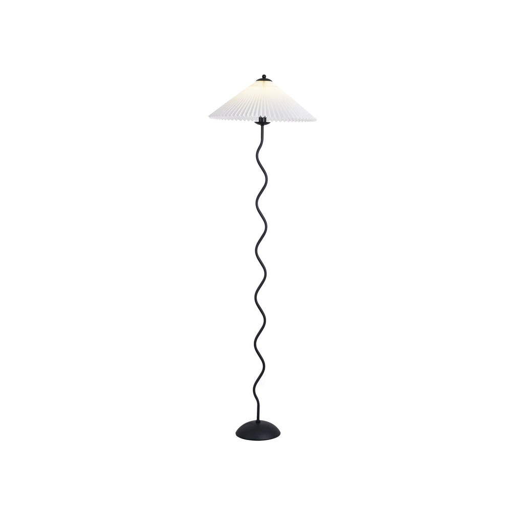 Living Room Floor Lamp Modern Floor Lamp Wooden Pleated Wooden Base - Image 32