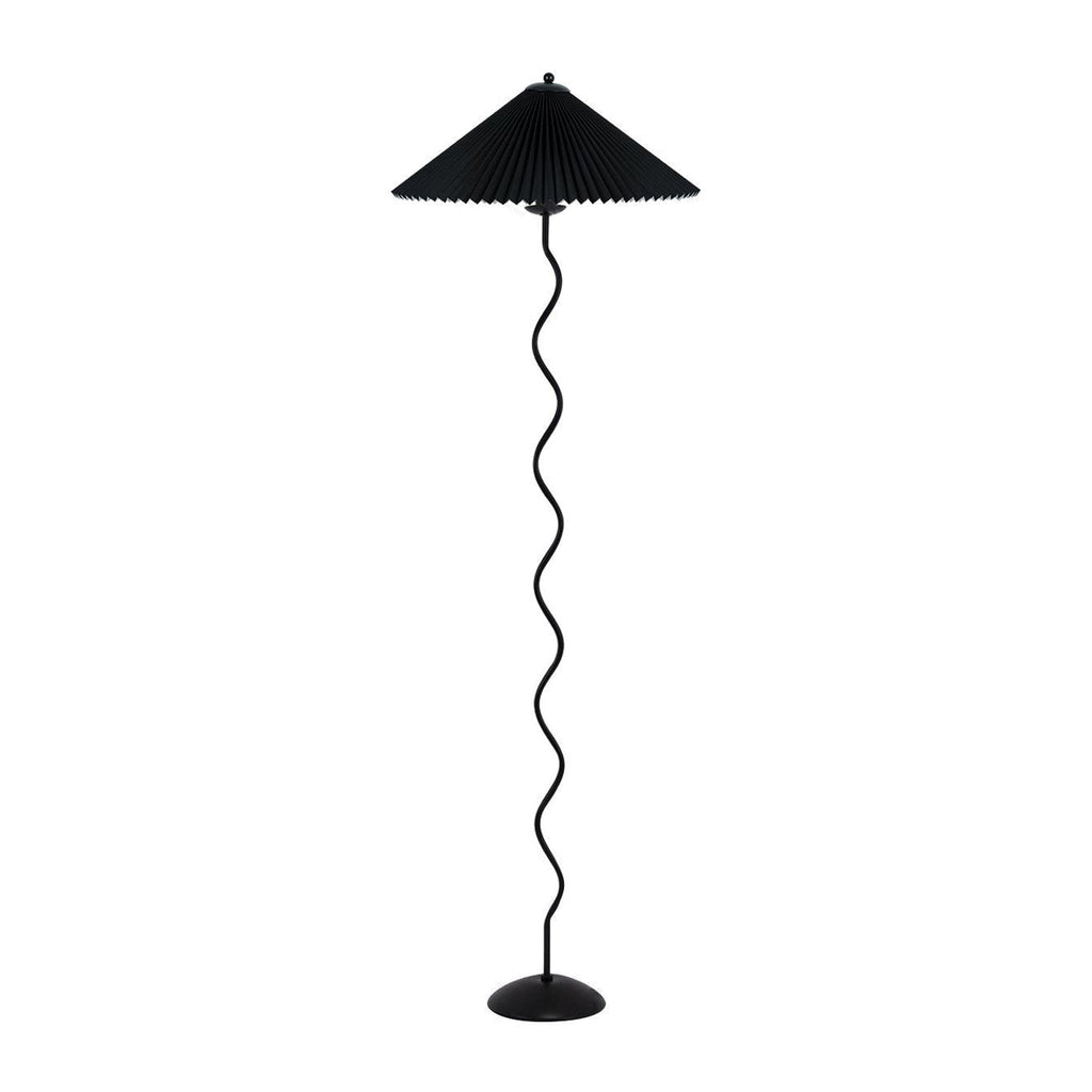 Living Room Floor Lamp Modern Floor Lamp Wooden Pleated Wooden Base - Image 33