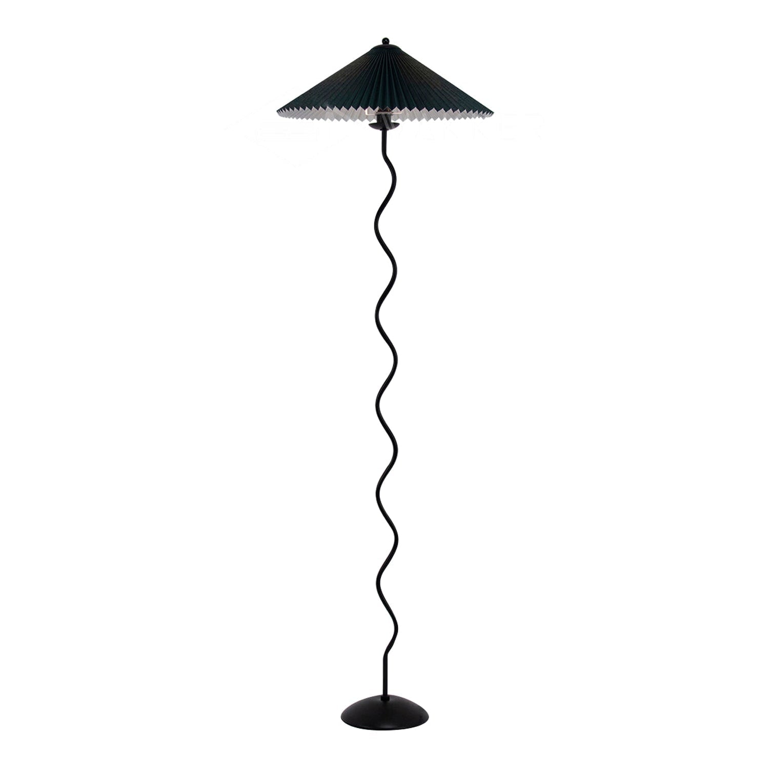 Living Room Floor Lamp Modern Floor Lamp Wooden Pleated Wooden Base - Image 34