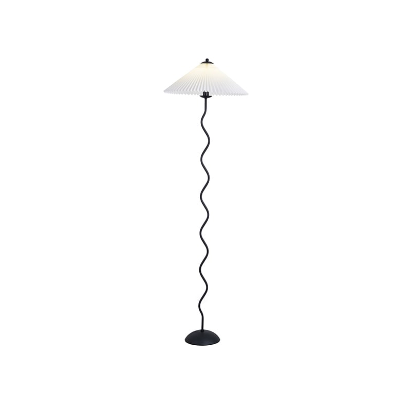 Living Room Floor Lamp Modern Floor Lamp Wooden Pleated Wooden Base - Image 35