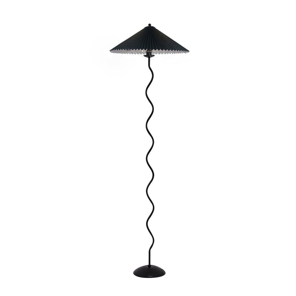 Living Room Floor Lamp Modern Floor Lamp Wooden Pleated Wooden Base - Image 38