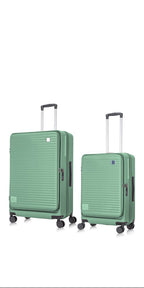 2-Piece Hard Shell Luggage Set with Laptop Compartment – Lightweight Travel Suitcases with Spinner Wheels for Business and Holidays