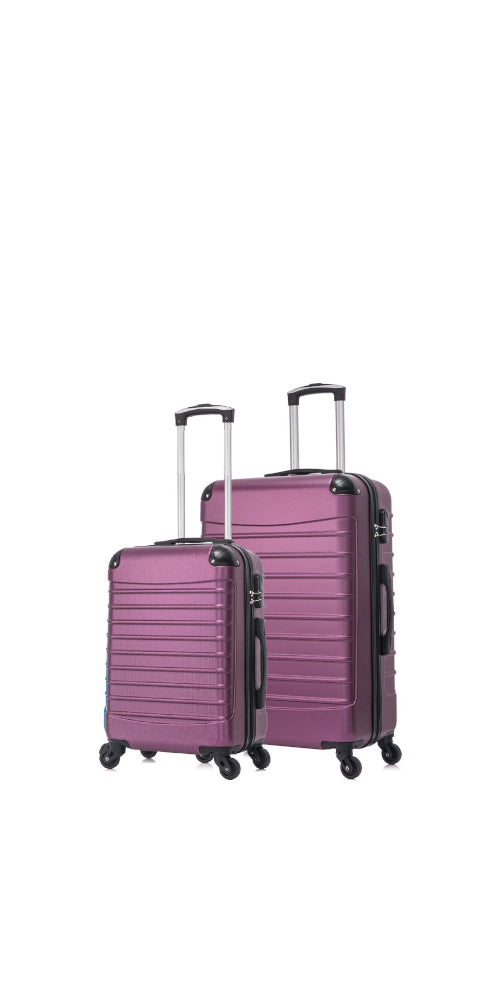 2-Piece Hard Shell Luggage Set for Travel – Lightweight Durable Suitcases with Spinner Wheels for Business and Holidays