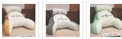 Lumbar Support Reading Pillow for Bed with Backrest Armrests and Detachable Neck Roll - Image 38