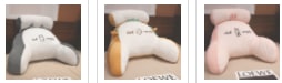 Lumbar Support Reading Pillow for Bed with Backrest Armrests and Detachable Neck Roll - Image 46