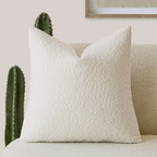 Elegant Bouclé Cushion Cover – Classic Comfort and Sophistication