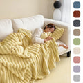 Luxury Faux Fur Throw Blanket with Soft Fleece Reverse and Matching Pillowcase - Image 1