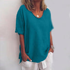Women’s Relaxed Fit Blouse for Everyday Comfort – Lightweight Top for Work, Casual Wear and Effortless Style