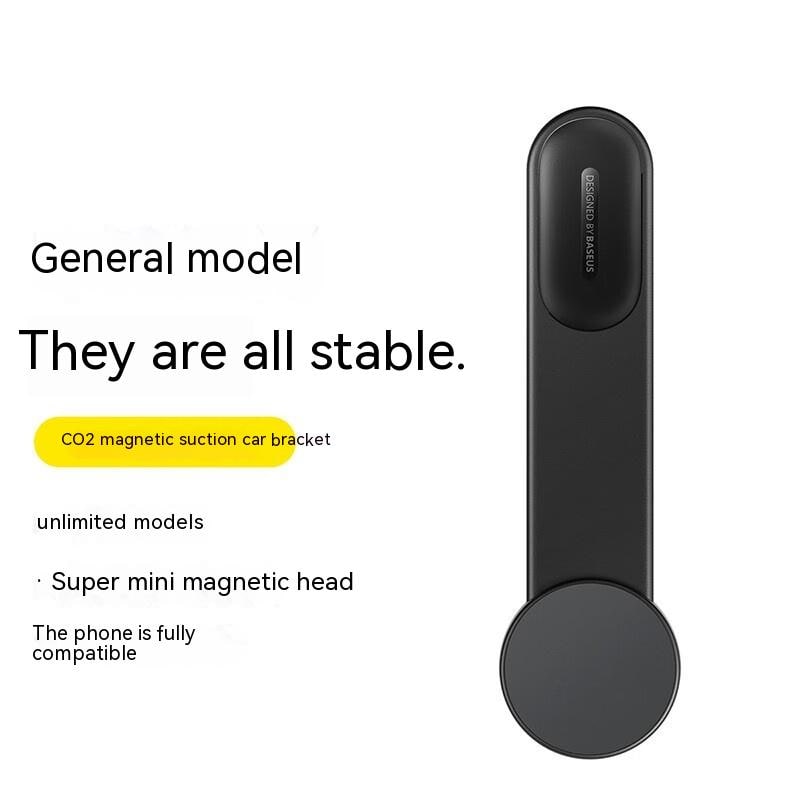 Magnetic Car Phone Holder and Mount with Bendable Arm and Adhesive Dashboard Base - Image 1