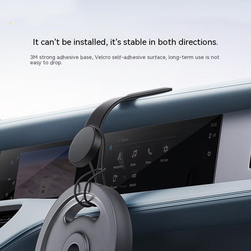 Magnetic Car Phone Holder and Mount with Bendable Arm and Adhesive Dashboard Base - Image 4