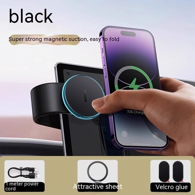 Magnetic Car Phone Holder and Mount with Bendable Arm and Adhesive Dashboard Base - Image 8
