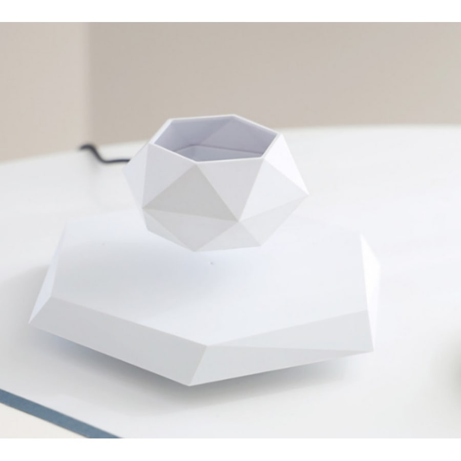 Magnetic Levitation Floating Planter with Geometric Hexagonal Pot and Electromagnetic Base - Image 4