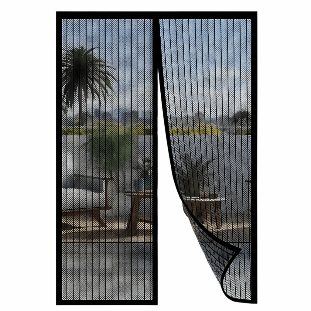 Magnetic Screen Door with Self-Closing Mesh and Pet-Friendly Design - Image 1