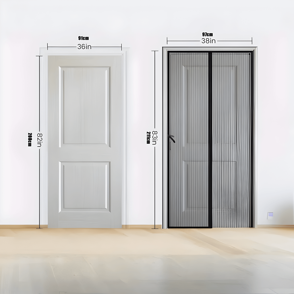 Magnetic Screen Door with Self-Closing Mesh and Pet-Friendly Design - Image 6