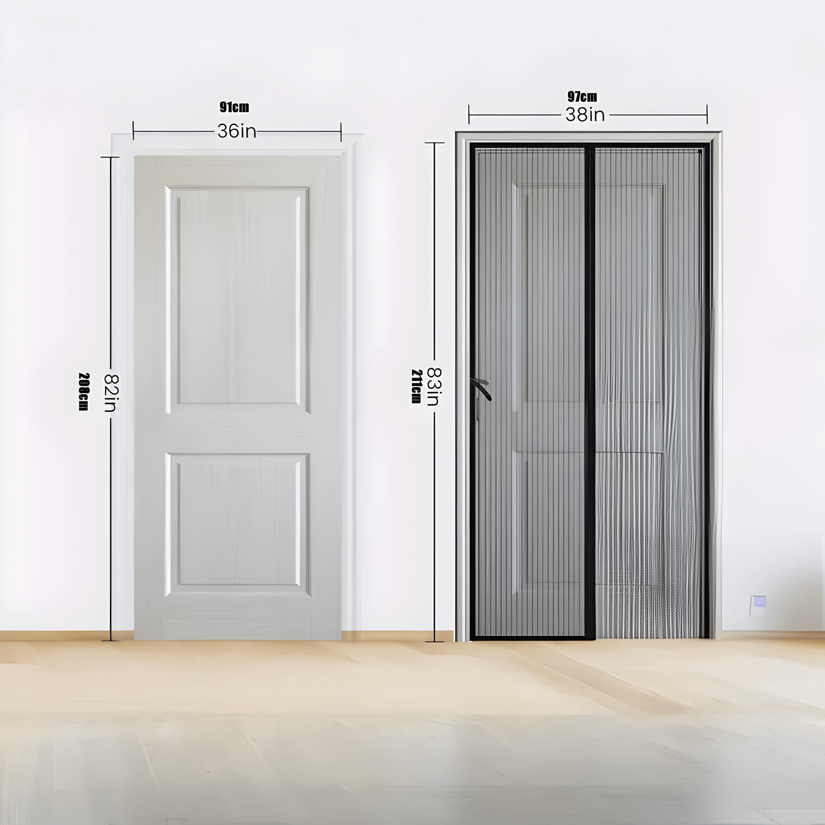 Magnetic Screen Door with Self-Closing Mesh and Pet-Friendly Design - Image 6